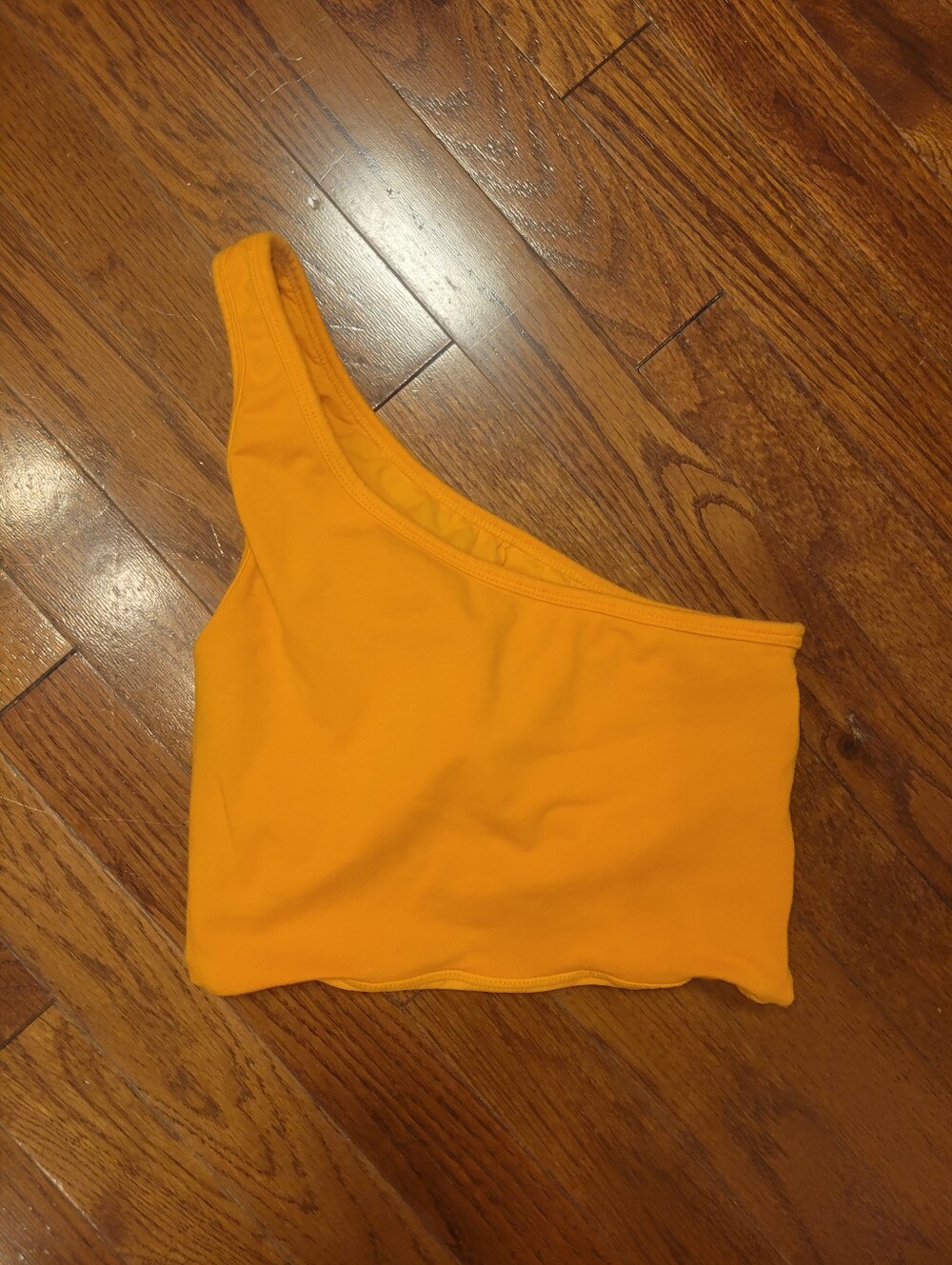 Klassy Network One-Shoulder Brami Crop Top